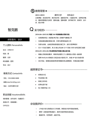 彩色单页简历(198).docx