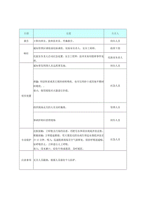 安全生产应急处置卡模板（危化品泄漏）.docx