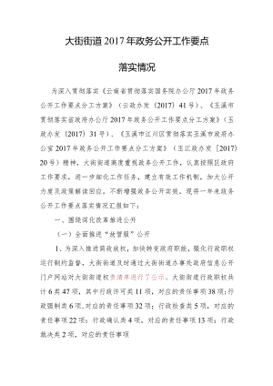 大街街道2017年政务公开工作要点.docx