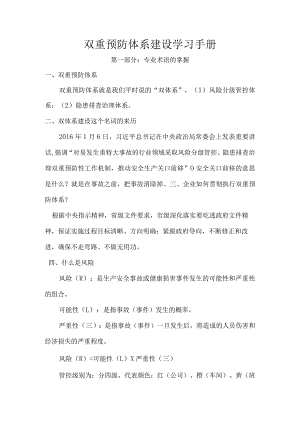 双重预防体系建设指导手册.docx