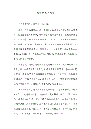 大雪节气下大雪冬至（中国画）.docx