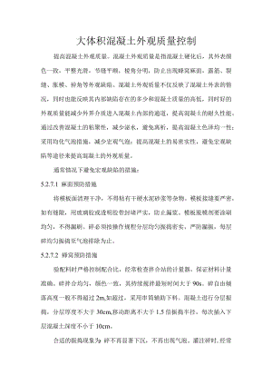 大体积混凝土外观质量控制.docx