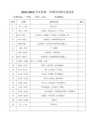 2023--2024学年度第一学期学科教学进度表.docx