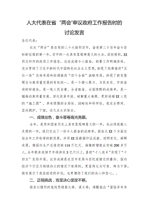 人大代表政府工作报告发言.docx