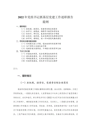 2022年党组书记抓基层党建工作述职报告.docx