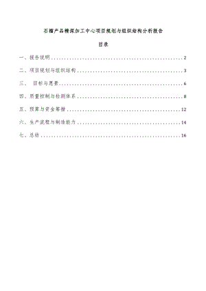 石榴产品精深加工中心项目规划与组织结构分析报告.docx