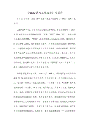 《“3820”战略工程启示》观后感.docx