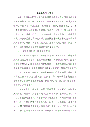 镇森林防灭火要点.docx