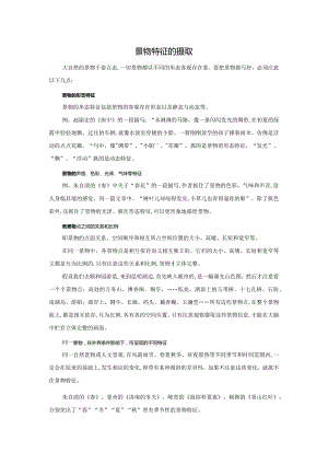 景物特征的摄取.docx