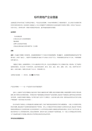 标杆房地产企业借鉴.docx