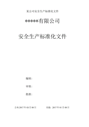 某公司安全生产标准化文件.docx