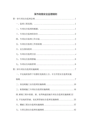 某市政路安全监理细则.docx