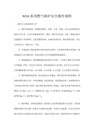 燃气锅炉安全操作规程详解.docx