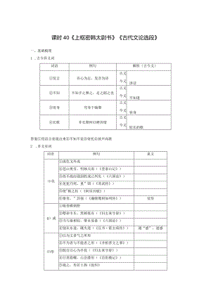 板块5第1部分教材文言文复习课时40《上枢密韩太尉书》《古代文论选段》.docx