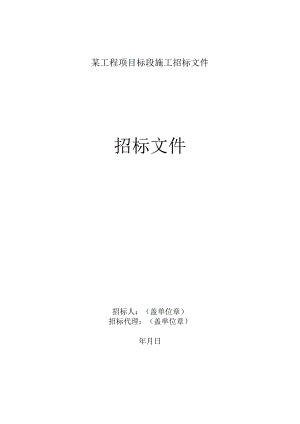 某工程项目标段施工招标文件.docx