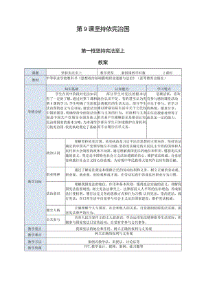 推荐最新国规教材新课标中职职业道德与法治19.第9课第一框《坚持宪法至上》.docx
