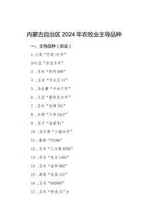 内蒙古自治区2024年农牧业主导品种、主推技术.docx