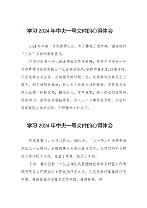 学习2024年中央一号文件的心得感悟22篇.docx