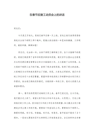 在春节后复工动员会上的讲话.docx