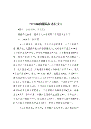2023年度副县长述职报告&党课：年轻干部要努力做到“顶天立地”.docx