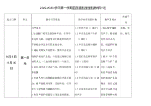 22-23（一）四年级科学学科教学计划.docx