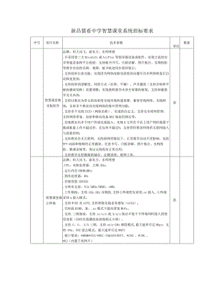 中心学校智慧教室建设的在线询价信息招投标书范本.docx