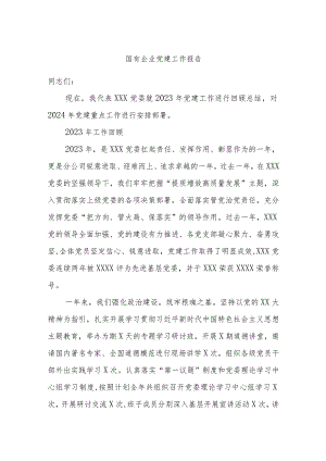 国有企业党建工作报告.docx