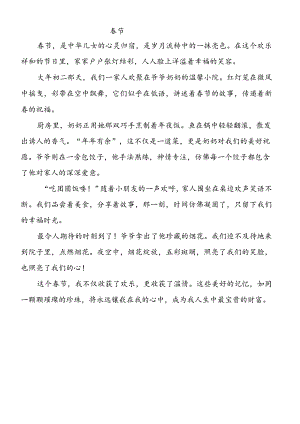 小学寒假优秀作文《春节》.docx