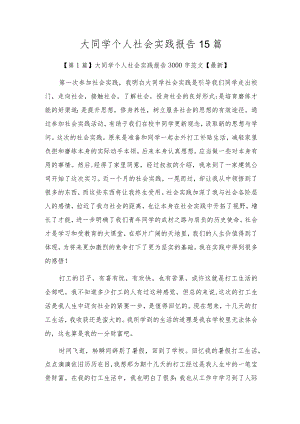 大学生个人社会实践报告15篇.docx