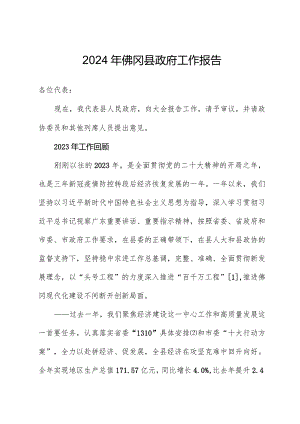 2024年佛冈县政府工作报告.docx