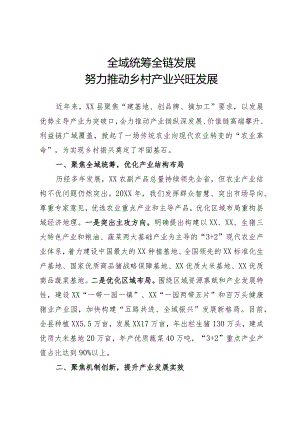 乡村振兴大会发言材料.docx