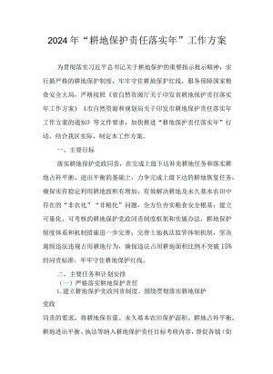 2024年“耕地保护责任落实年”工作方案.docx