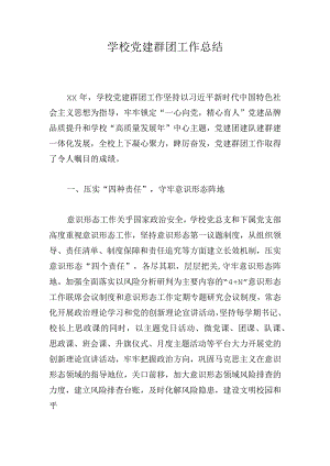 学校党建群团工作总结.docx