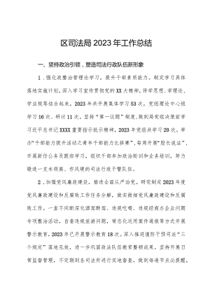 区司法局2023年工作总结.docx