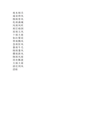 雨水相关成语.docx