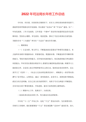 2022年司法局长年终工作总结.docx