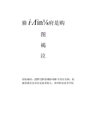 某市政府招标文件样板.docx