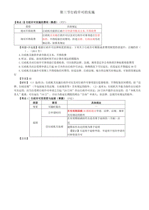 税务师考试-(法律)第07讲_行政许可的费用、变更与延期、监督检查、税务行政许可项目与主体.docx