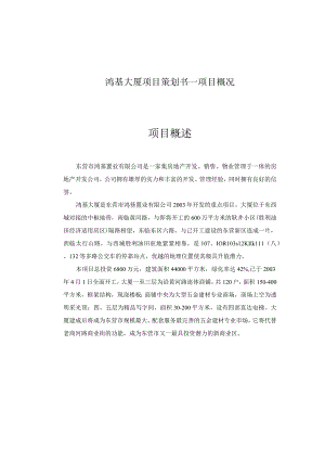 某大厦项目策划方案.docx