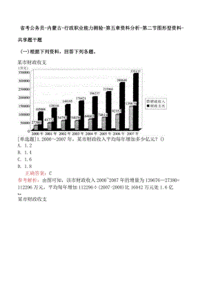 省考公务员-内蒙古-行政职业能力测验-第五章资料分析-第二节图形型资料-.docx
