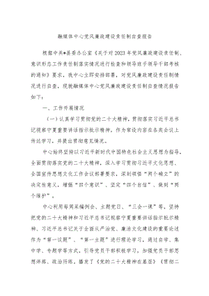 融媒体中心党风廉政建设责任制自查报告.docx