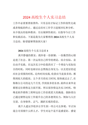 2024大学生个人实习总结.docx
