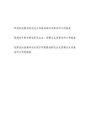 2024年机关整治形式主义为基层减负自查自纠工作报告.docx