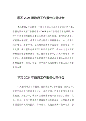 学习2024年两会政府工作报告的心得体会二十篇.docx