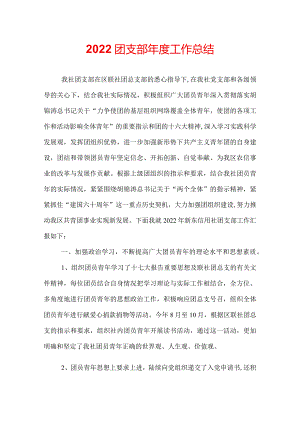 2022团支部年度工作总结.docx