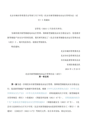 《北京市新型储能电站运行管理办法(试行)》.docx