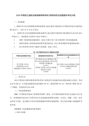 73-3电子商务类专业技能操作考试大纲.docx