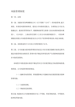 (风险管理)风险管理制度规定.docx