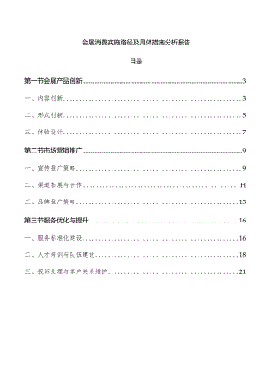 会展消费实施路径及具体措施分析报告.docx