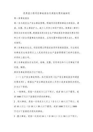 花果园工程项目事故报告及调查处理实施细则.docx